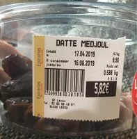 Mängden socker i Datte medjoul