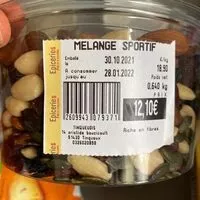 Mängden socker i Mélange sportif