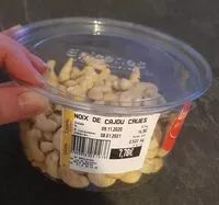 Mängden socker i Noix de cajou crues