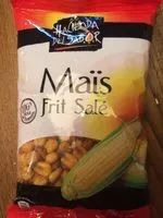 Mängden socker i Maïs frit salé