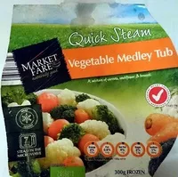Mängden socker i Vegetable Medley Tub