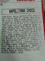 Mängden socker i Napolitana choco