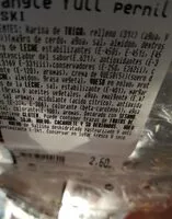 Mängden socker i Triángulo de jamón dulce