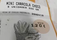 Mängden socker i Mini caracola choco