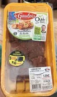 Mängden socker i Brochette
