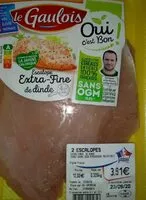 Mängden socker i Escalopes extra fine de dinde