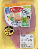 Mängden socker i Escalopes extra-fines de dinde