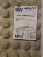 Mängden socker i Ravioli vert au fromage