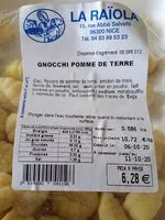 Mängden socker i Gnocchi pomme de terre