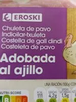 Mängden socker i Chuleta de pavo adobada al ajillo