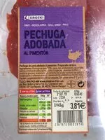 Mängden socker i Pechuga de pavo adobada al pimentón