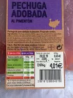 Mängden socker i Pechuga adobada al pimenton