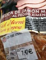 Mängden socker i Delicia de jamon marinado al pedro ximenez