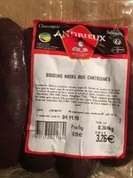 Mängden socker i Boudins noirs aux chataignes