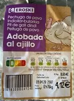 Mängden socker i Pechuga de pavo adobada al ajillo