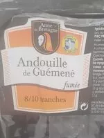 Mängden socker i Andouille de Guémené fumée