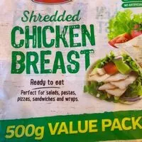 Mängden socker i Chicken breast shredded