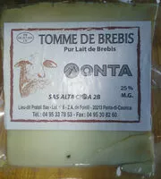 Mängden socker i Tomme de brebis