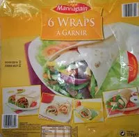 Mängden socker i 6 wraps à garnir