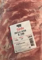 Mängden socker i Costilla entera de cerdo