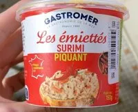 Mängden socker i Les Émiettés surimi PIQUANT