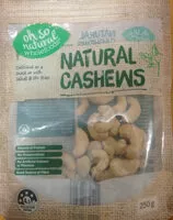 Mängden socker i Natural Cashews