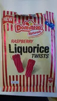 Mängden socker i Dominion Naturals Raspberry Liquorice Twists