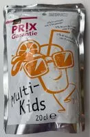 Mängden socker i Jus de fruits multivitamines Multi-kids