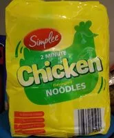 Mängden socker i Chicken 2 minutes noodles