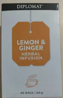 Mängden socker i Lemon Ginger Herbal Infusion