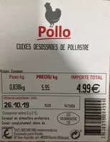 Mängden socker i Deshuesado de pollo