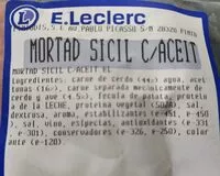 Mängden socker i Mortadela siciliana