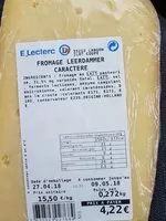 Mängden socker i Fromage leerdamer caractère