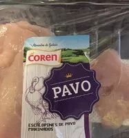 Mängden socker i Escalopines de pavo marinados