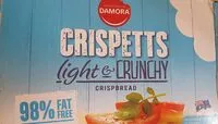 Mängden socker i Crispetts light & crunchy crispbread