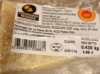 Mängden socker i Parmigiano reggiano