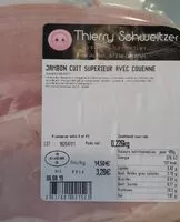 Mängden socker i Jambon cuit supérieur avec couenne
