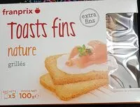 Mängden socker i TOASTS FINS