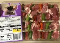 Mängden socker i Brocheta de pavo