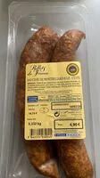 Mängden socker i Saucisse de Montbéliard IGP cuite