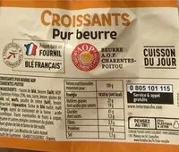 Mängden socker i Croissants pur beurre