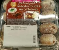 Mängden socker i Mini beignets assortis fourré au 3 chocolats