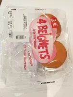 Mängden socker i Beignets fourrés à la framboise