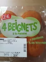 Mängden socker i 4 beignets à la pomme