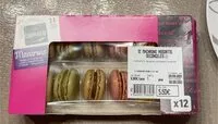 Mängden socker i 12 Macarons assortie decongeles