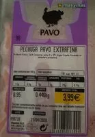 Mängden socker i Pechuga de pavo extra fina