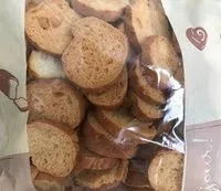 Mängden socker i Croutons à soupe