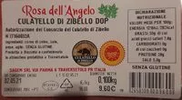 Mängden socker i Culatello di Zibello dop