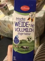 Mängden socker i Frische weide vollmilch