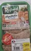 Mängden socker i Aiguillettes de Poulet façon Milanaise